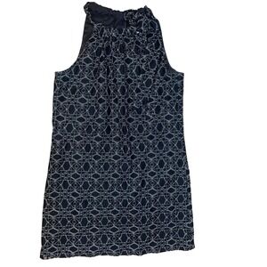 Trina Turk Lace Halter Sheath Dress Women's black Short Cocktail Party Medium